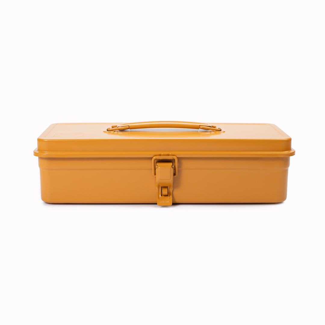 The T-320 toolbox in mustard yellow by Toyo Steel is a popular choice for those seeking a durable and functional storage solution.