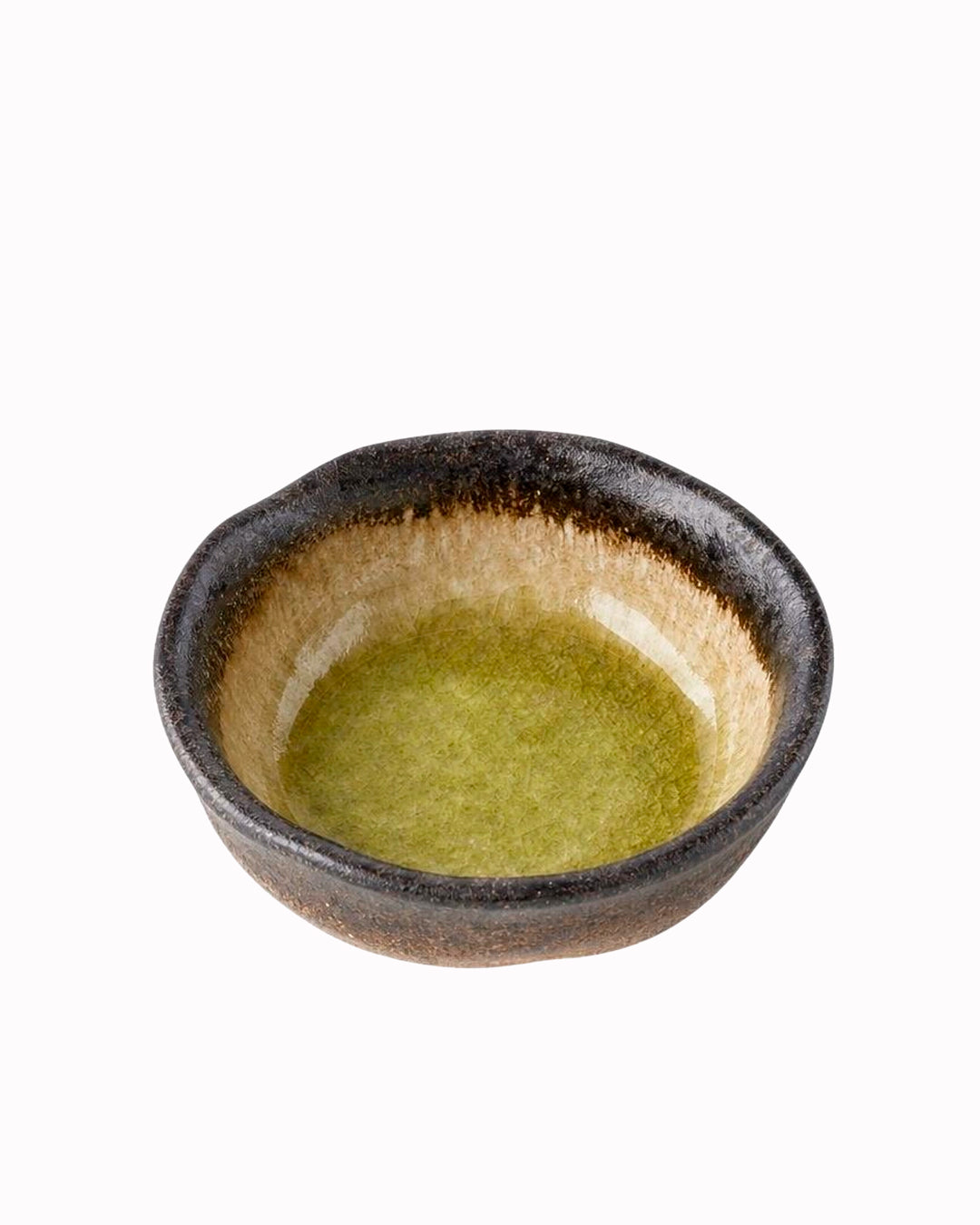8cm Lime Green Glazed Table Sauce Dish for Sauces or Dips