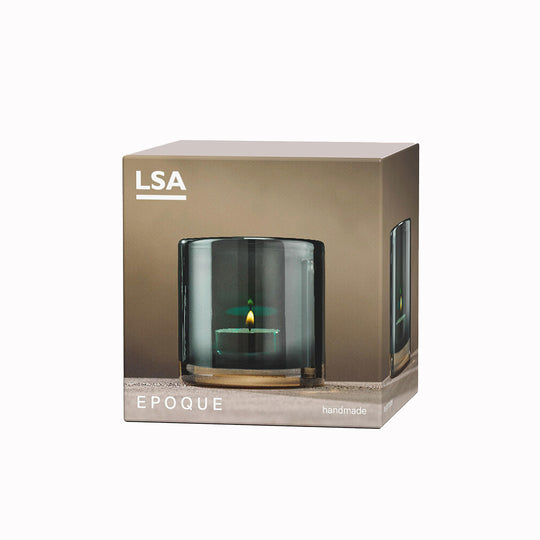 Epoque Tealight Glass | Sapphire Lustre | 8.5cm