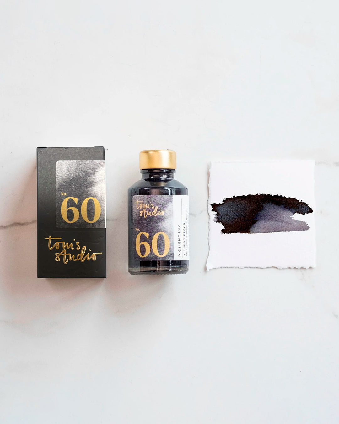 Refillable Fibre Tip Pen Gift Set | The Wren | Brass