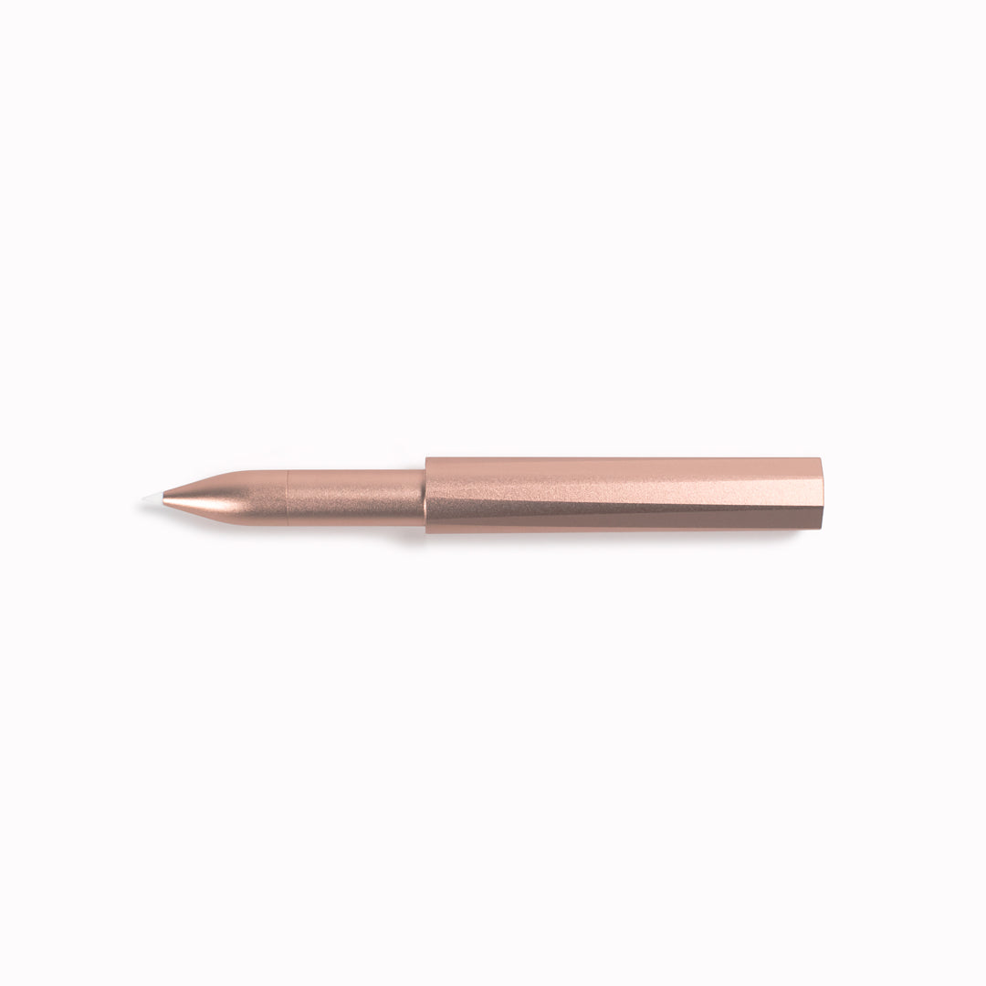 The Blush Wren by Toms Studio. A solid pocket-sized fountain pen built for daily carry, sketching, and journaling. Durable, refillable, and precision-made.