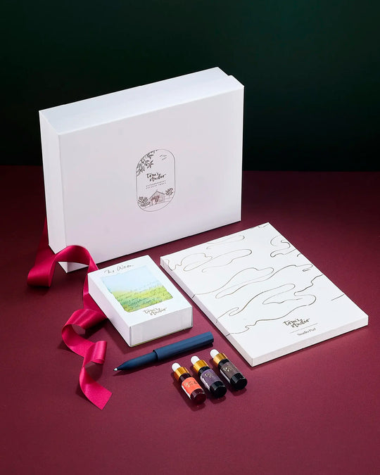 Refillable Fibre Tip Pen Gift Set | The Wren | Ivy