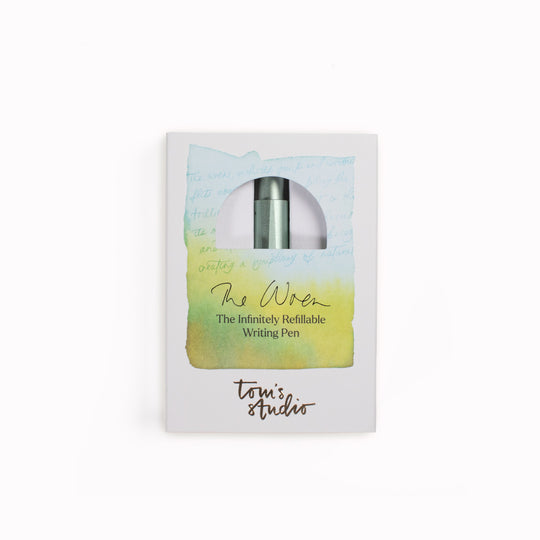 The Sage Wren by Toms Studio. A solid pocket-sized fountain pen built for daily carry, sketching, and journaling. Durable, refillable, and precision-made.