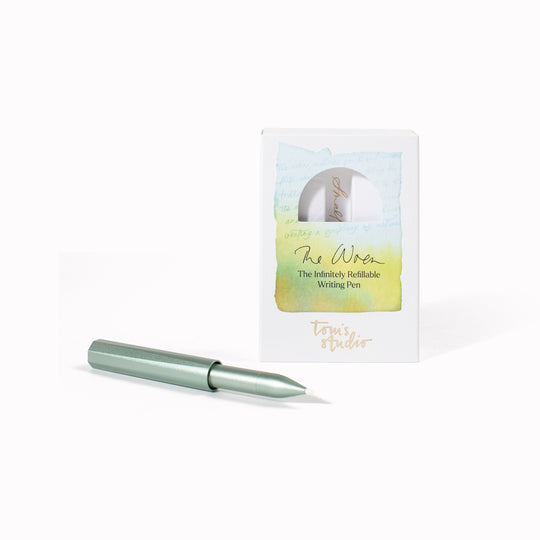 The Sage Wren by Toms Studio. A solid pocket-sized fountain pen built for daily carry, sketching, and journaling. Durable, refillable, and precision-made.