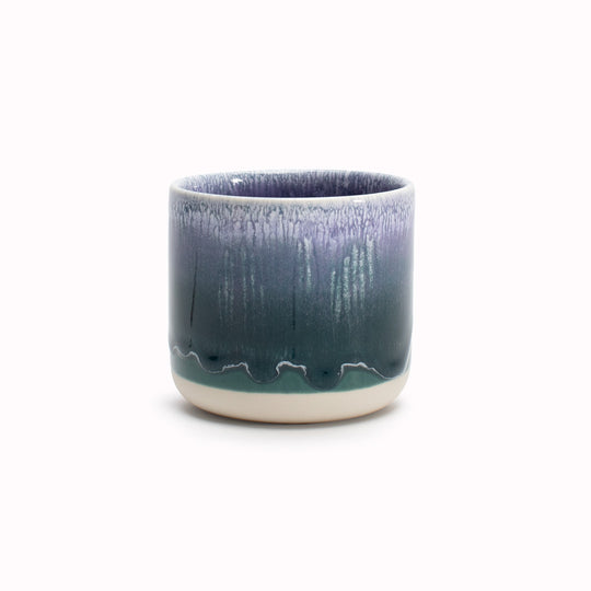 Danish/Japanese mix up with these thick glazed, hand-made ceramic beakers from Studio Arhoj. Can be used as a drinking vessel or small planter. Each piece is handmade in Denmark - meaning glaze colour and finish will never be exactly the same on any two items, but this is absolutely a part of their unique appeal.