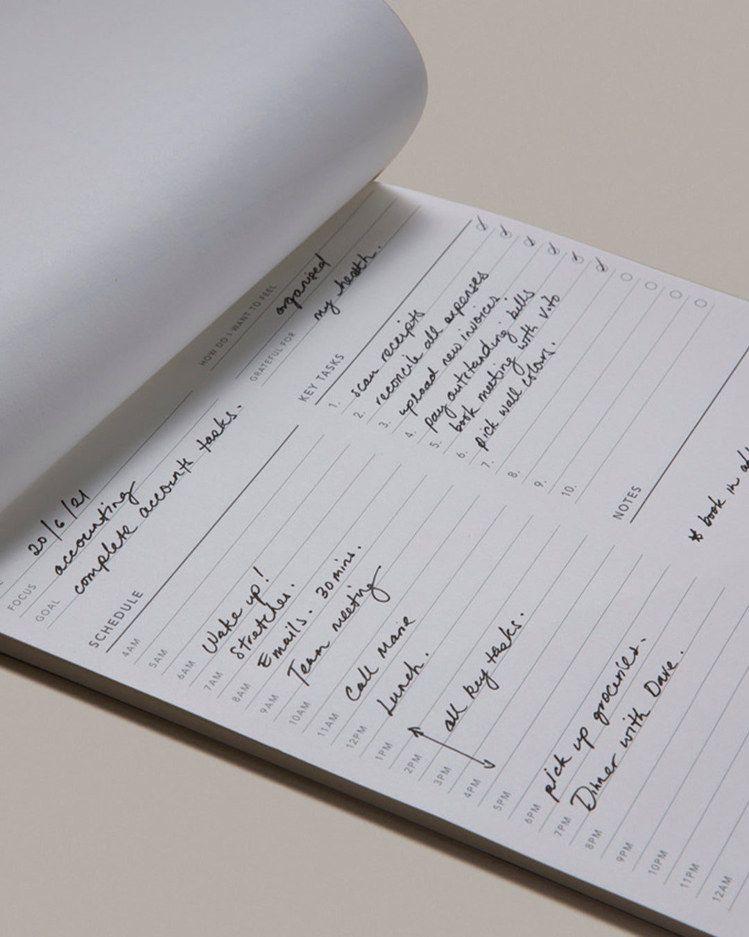 Productivity Desk Planner | Time Block | B5