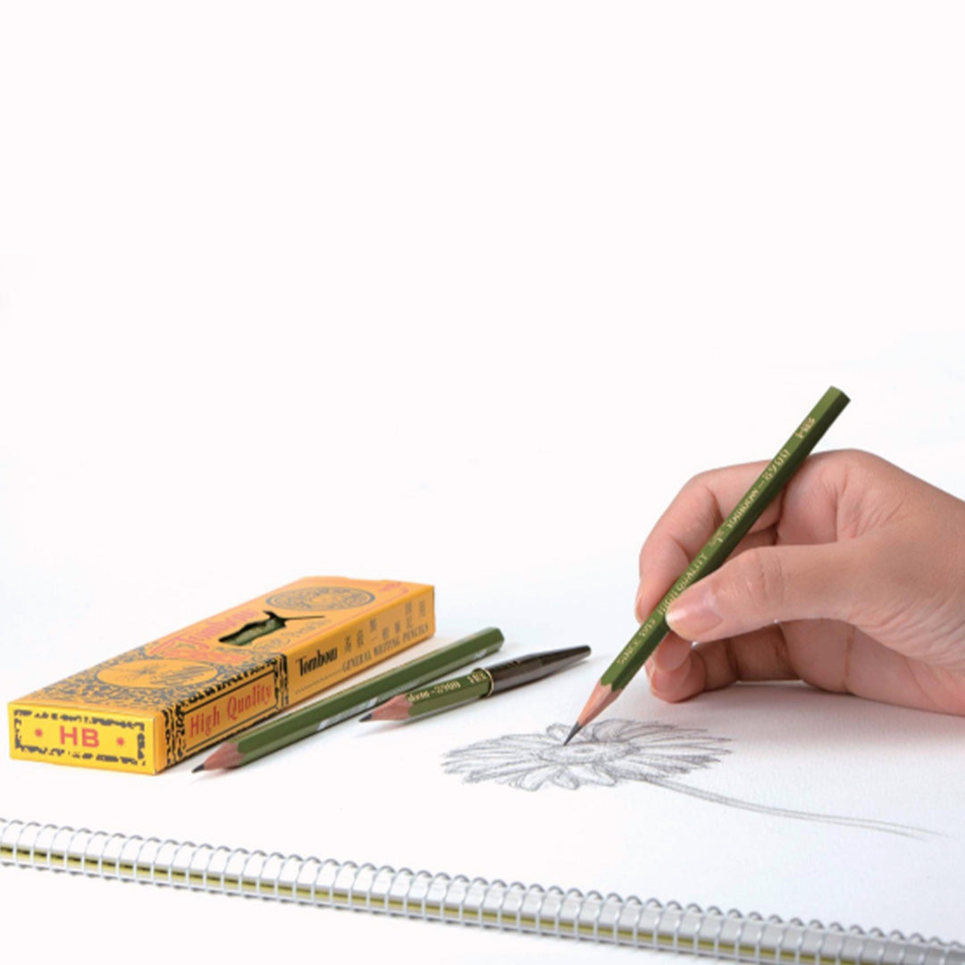 The pencil has a durable eraser that can erase cleanly and smoothly without smudging or tearing the paper.