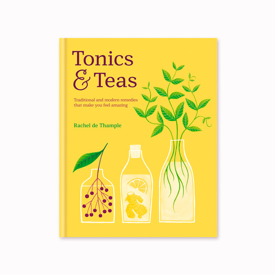 Divided between Tonics, Teas and Drinks, recipes include dairy kefir, beet kvass, ginger shots, Armenian herbal tea, Afghan pin chai, elderflower cordial, amazake and kombucha.