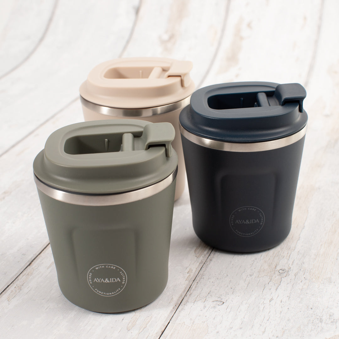 The CUP2GO by Danish brand Aya&Ida is a functional and sustainable reusable coffee cup with a contemporary colour palette indicative of its Scandinavian design credentials.