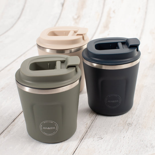 The CUP2GO by Danish brand Aya&Ida is a functional and sustainable reusable coffee cup with a contemporary colour palette indicative of its Scandinavian design credentials.