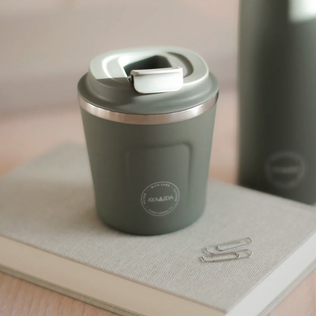 The CUP2GO by Danish brand Aya&Ida is a functional and sustainable reusable coffee cup with a contemporary colour palette indicative of its Scandinavian design credentials.