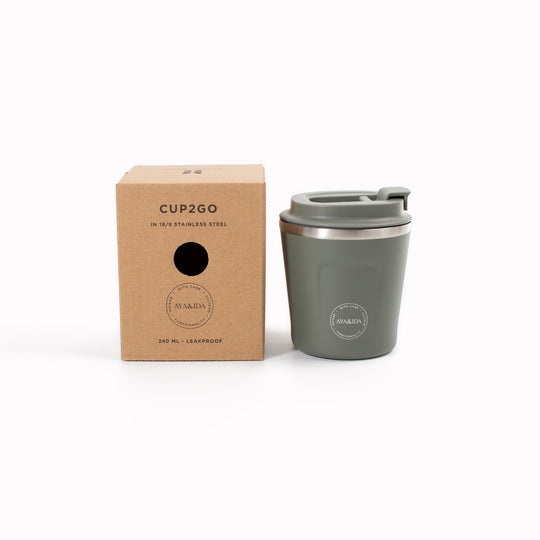 The CUP2GO by Danish brand Aya&Ida is a functional and sustainable reusable coffee cup with a contemporary colour palette indicative of its Scandinavian design credentials.