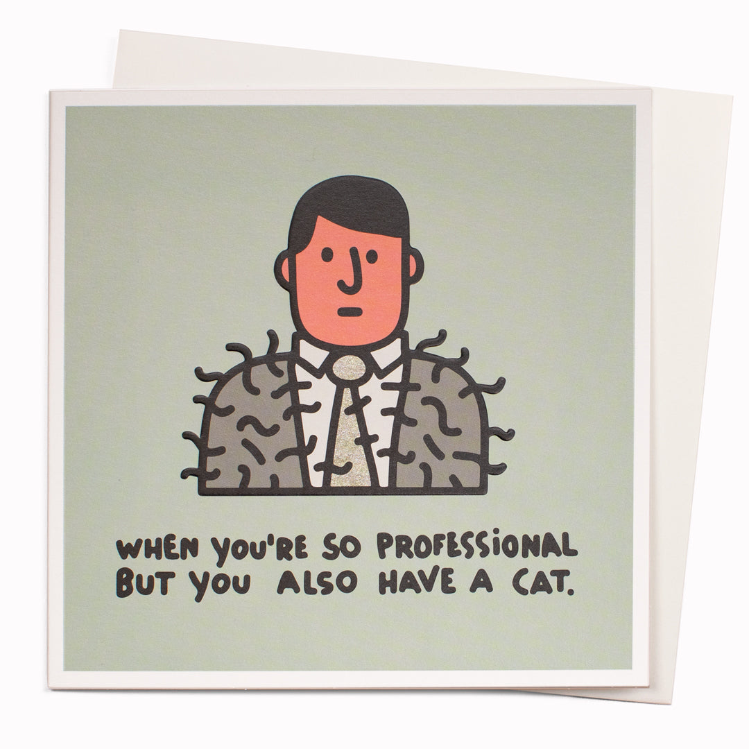 Cat Pro | Humour Greeting Card