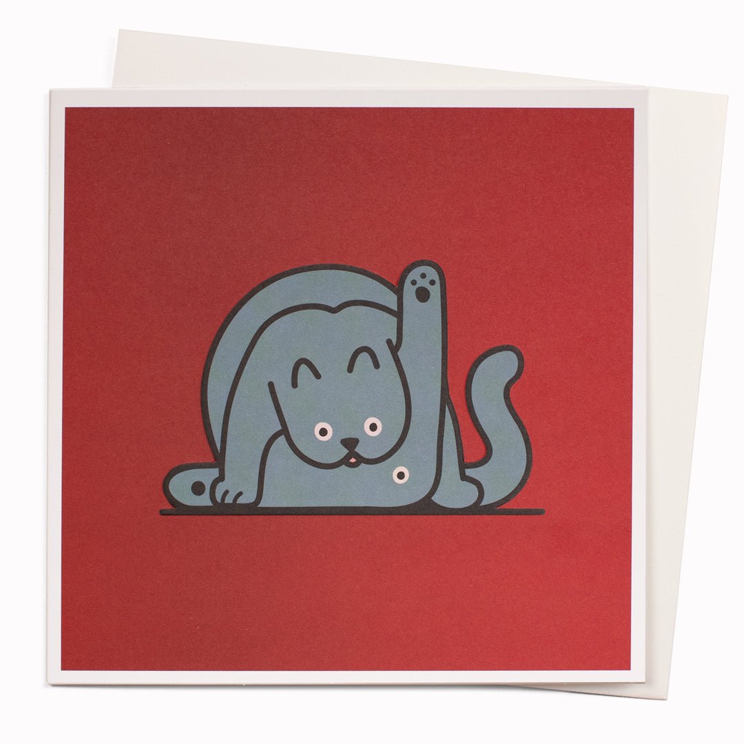 Cat Bum | Humour Greeting Card