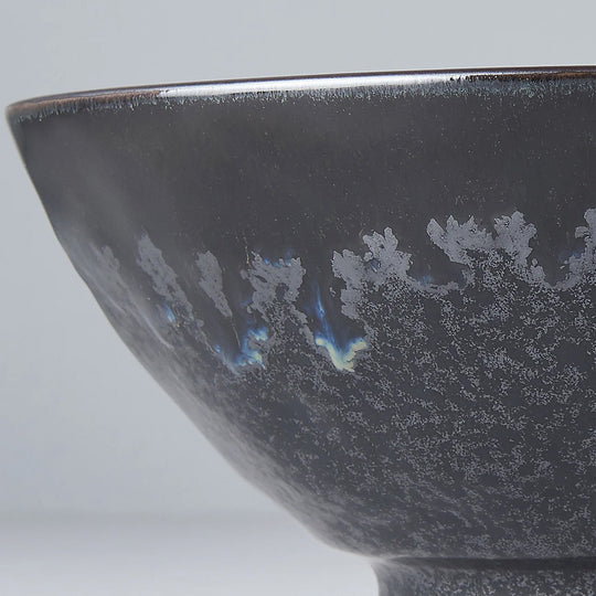 Udon Bowl | Matt W'Shiny Black Edge | 20cm