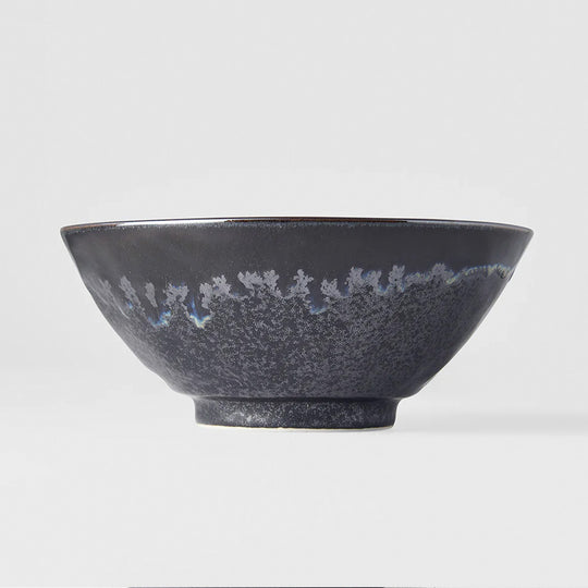 Udon Bowl | Matt W'Shiny Black Edge | 20cm