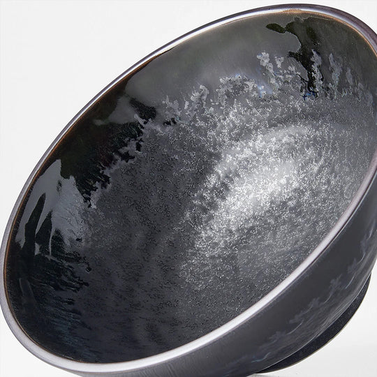 Udon Bowl | Matt W'Shiny Black Edge | 20cm