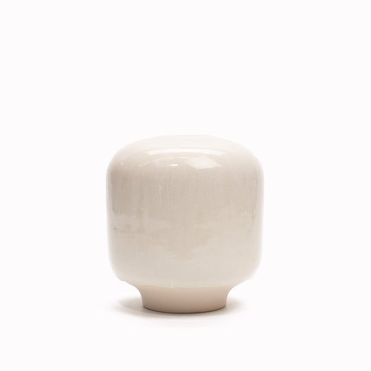 Ume Hana | White Glazed Vase | Large