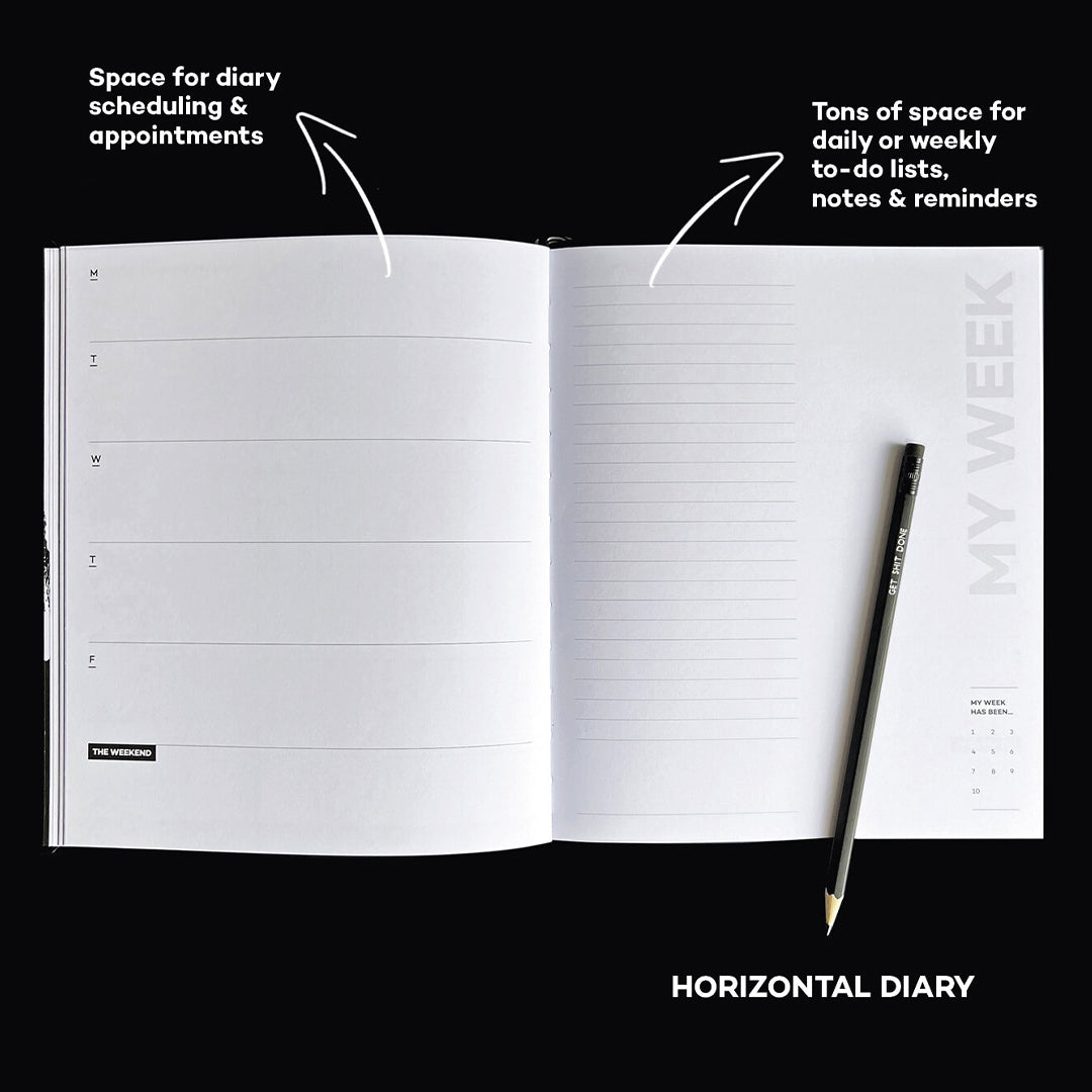 Undated Planner | Horizontal Layout | 19x23 cm