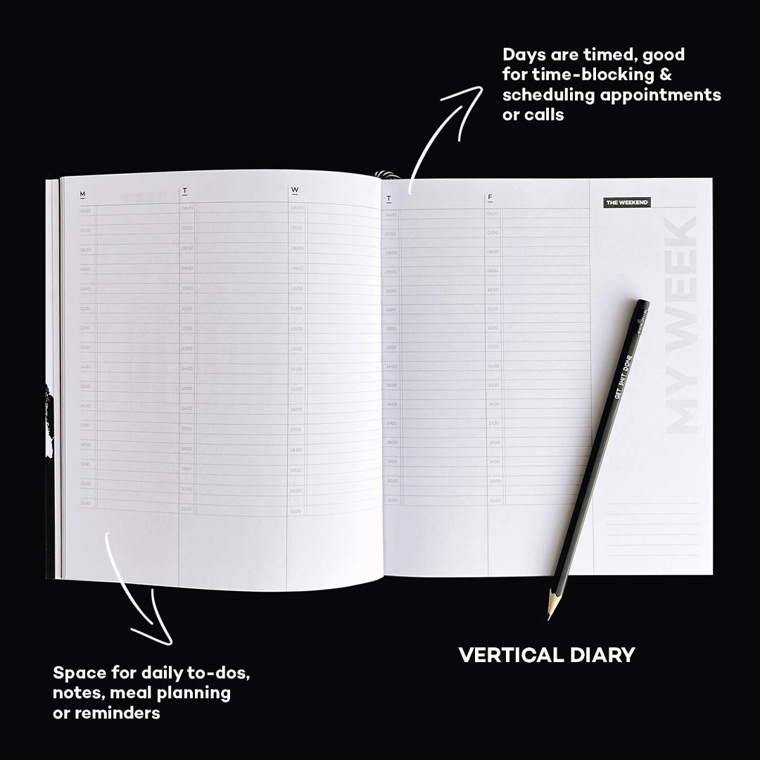 Undated Planner | Vertical Layout | 19x23 cm