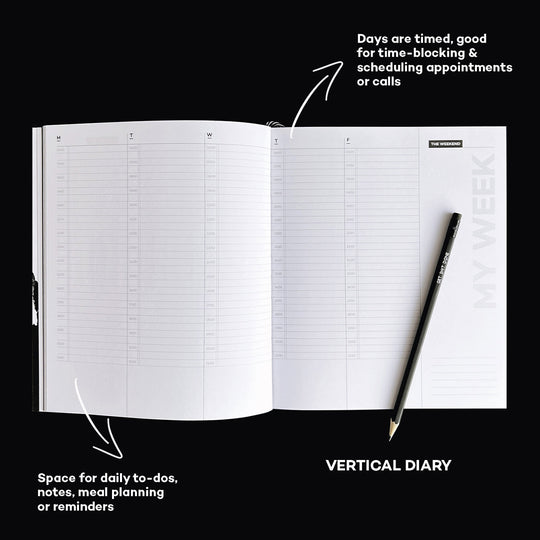 Undated Planner | Vertical Layout | 19x23 cm