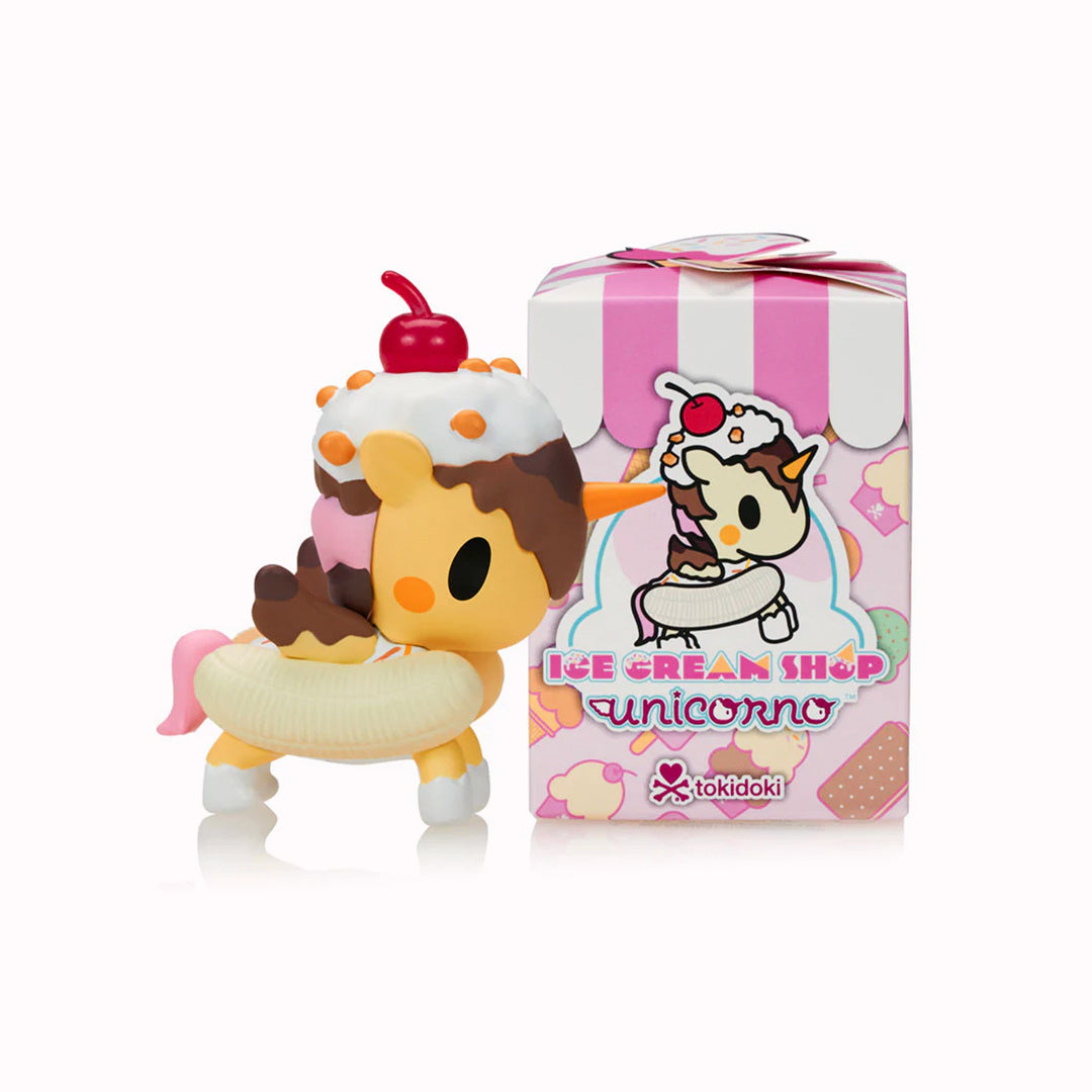 Discover the sweet charm of the Ice Cream Shop Unicorno collection, where nine adorable blind box figures celebrate the joy of frozen treats.