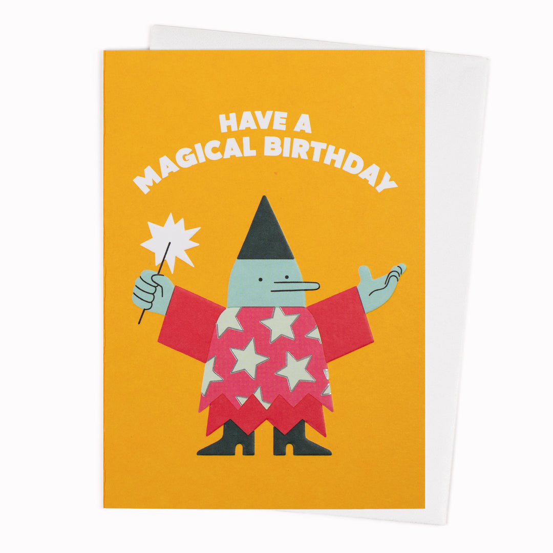 Magical Birthday - This card features a bold, illustration-led design with a playful, contemporary graphic style - from Hannah Vernon for USTUDIO DESIGN