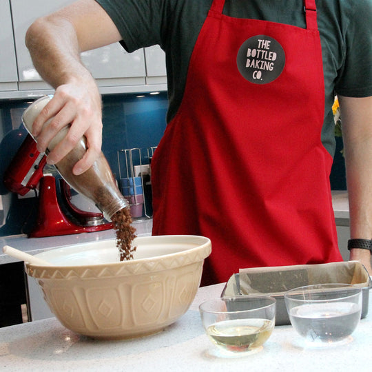 Vegan Chocolate & Walnut Brownie Bottled Baking Mix - baking Lifestyle 