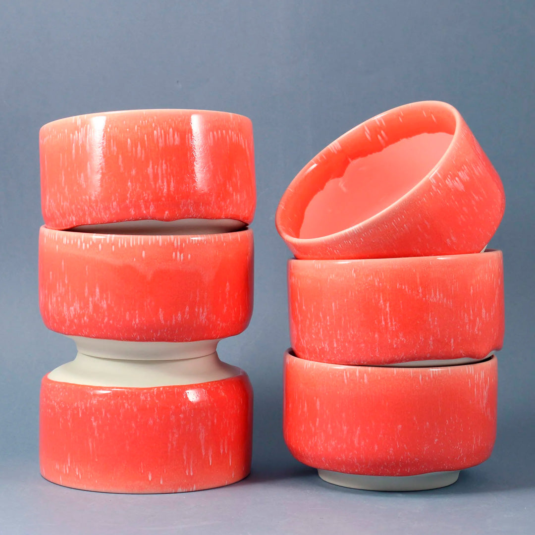 Danish Designers Studio Arhoj are renowned for their unique and colourful ceramics and this Vermillion Munch Bowl is no exception