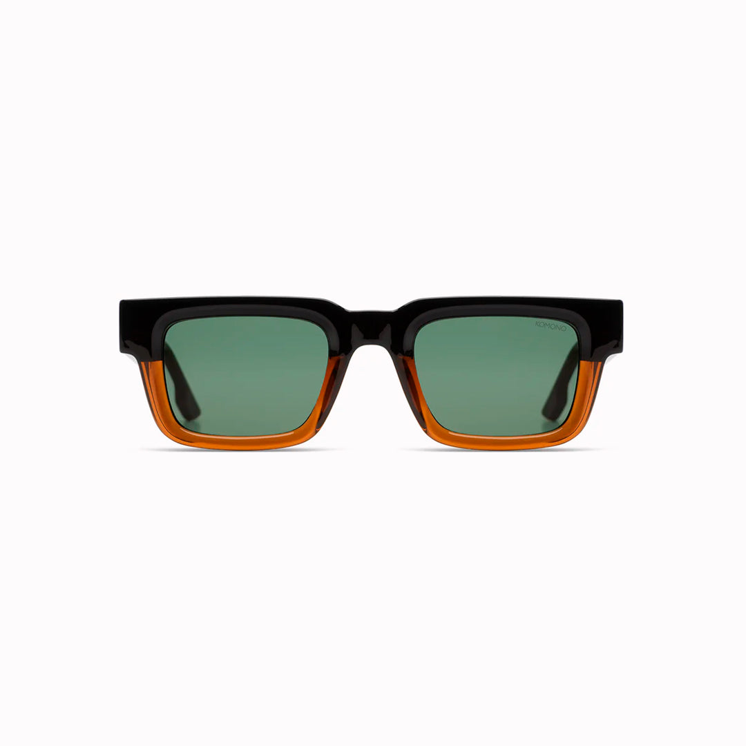 The Victor pairs a defined square silhouette with a slimmer acetate profile, giving the frame a cleaner, more controlled look than heavier oversized styles.