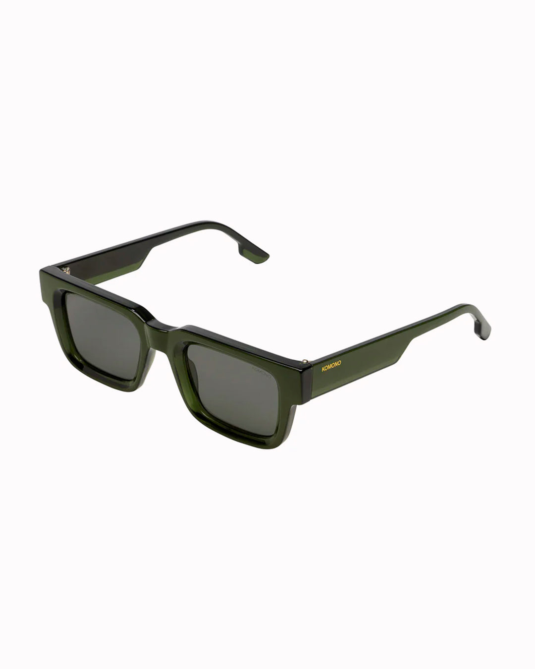 The Victor pairs a defined square silhouette with a slimmer acetate profile, giving the frame a cleaner, more controlled look than heavier oversized styles.