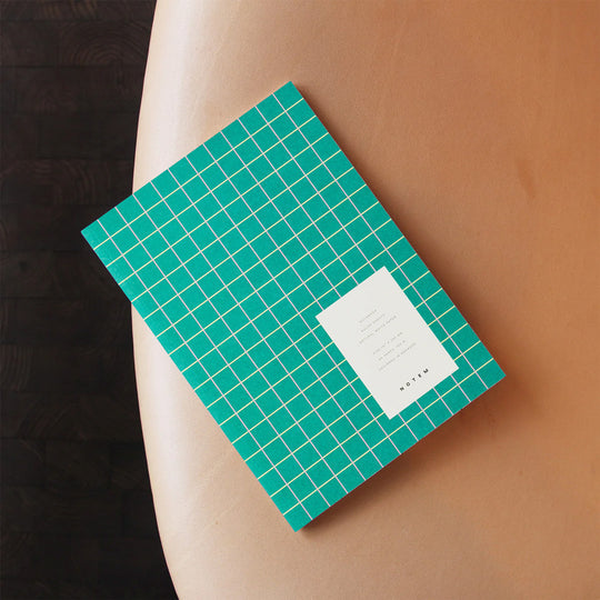 Vita Notebook | New Green Grid | A5 | Lined