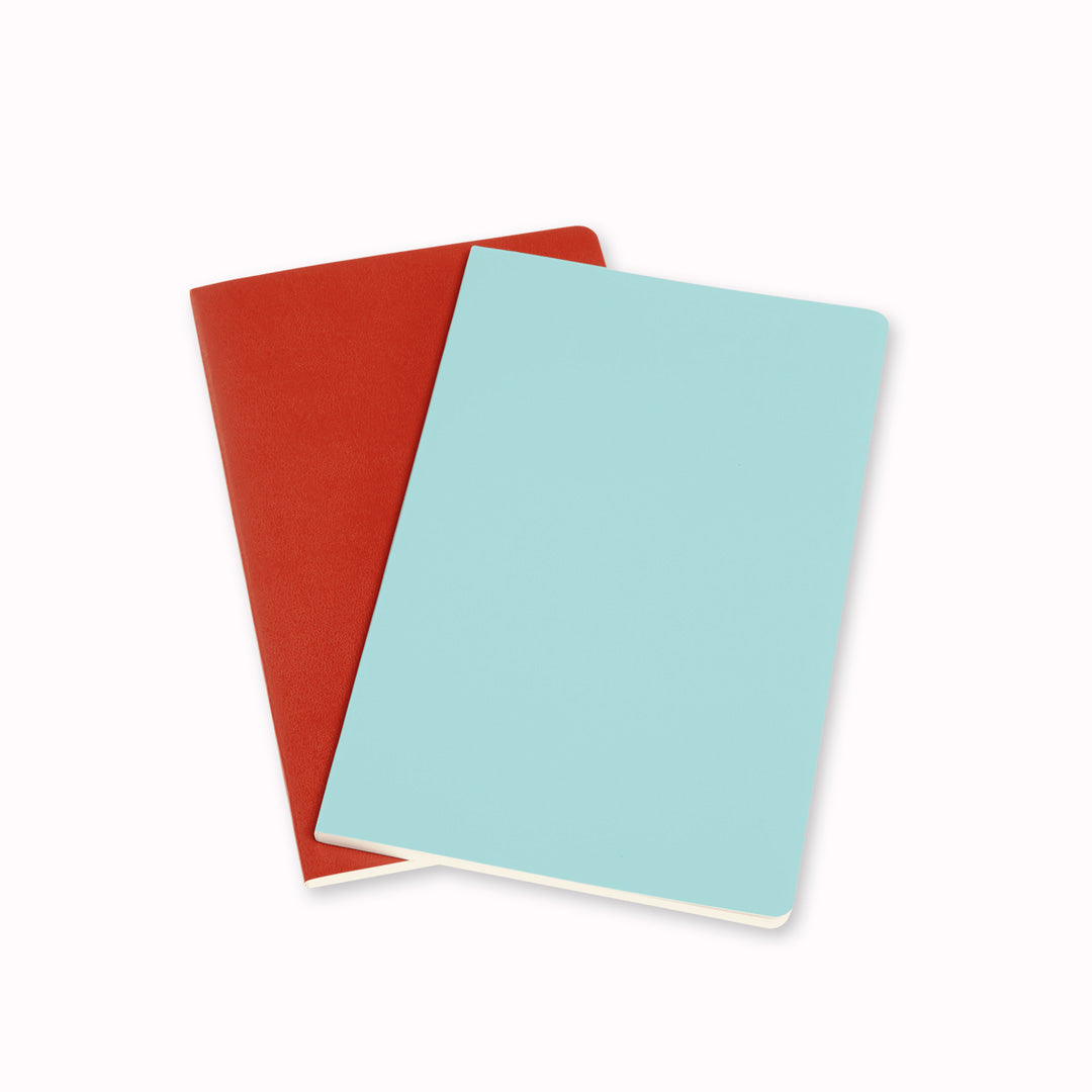 The A5 (large) Volant journal range, available in a range of colours with each book in the set being a complementary colour to the other.