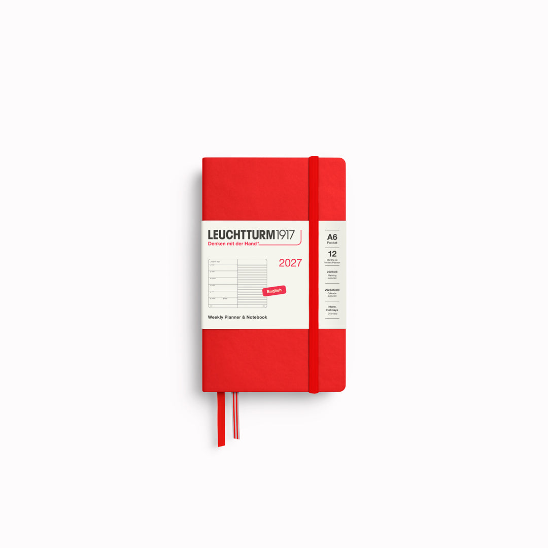 Pocket Weekly Planner+Notebook | 2027 | Hardcover | A6