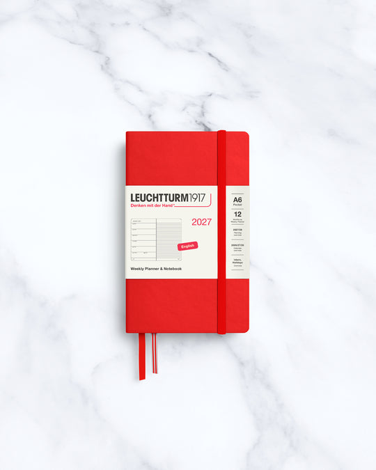 Pocket Weekly Planner+Notebook | 2027 | Hardcover | A6