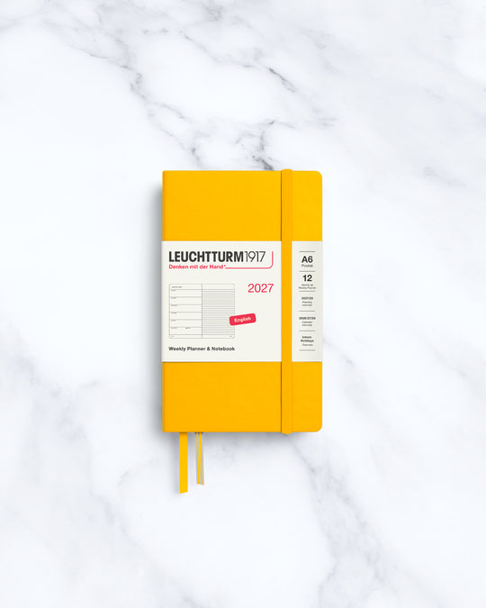 Pocket Weekly Planner+Notebook | 2027 | Hardcover | A6