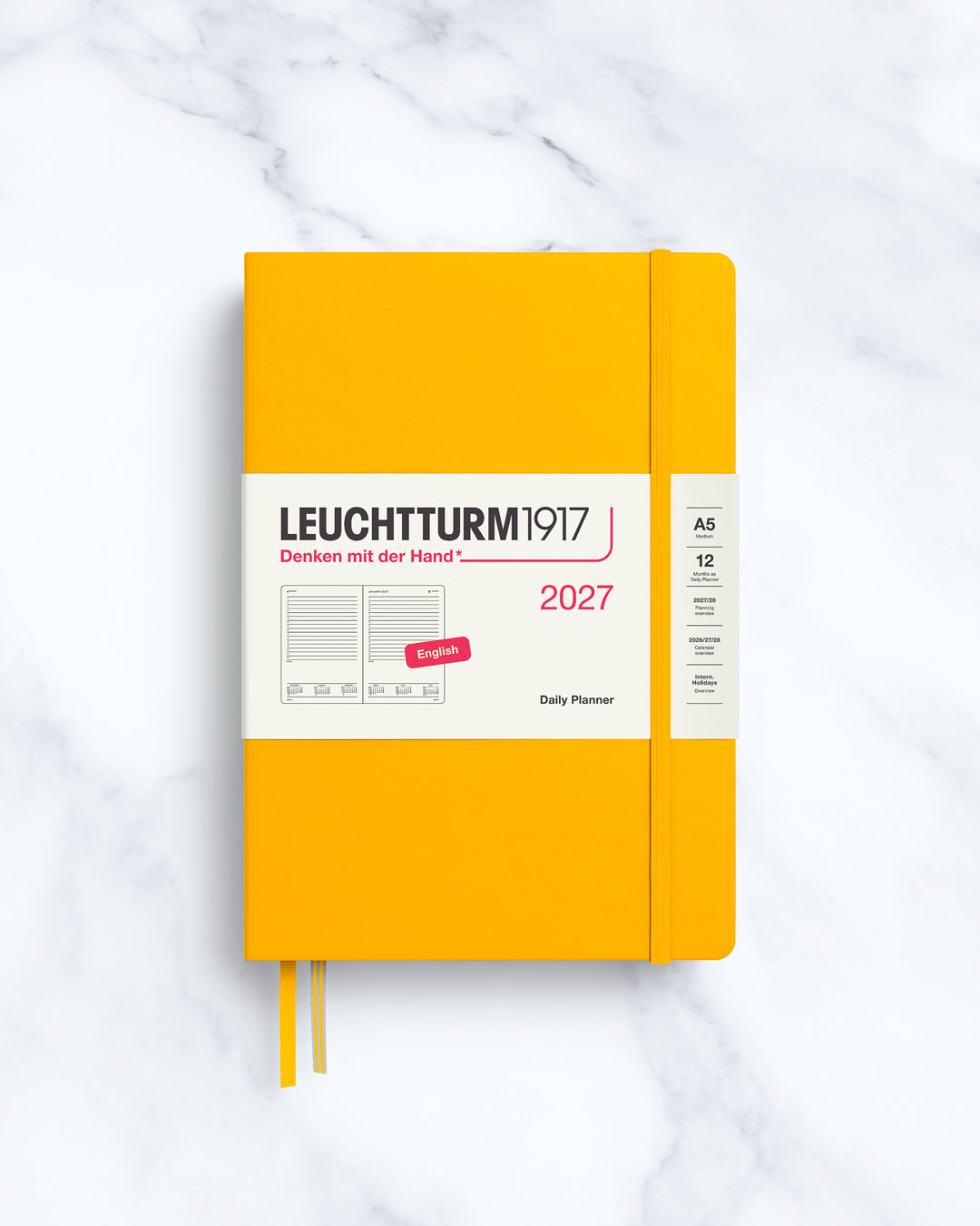 The Hardcover Medium Daily Planner 2027 from Leuchtturm1917 will help you keep track of even the most hectic schedule.