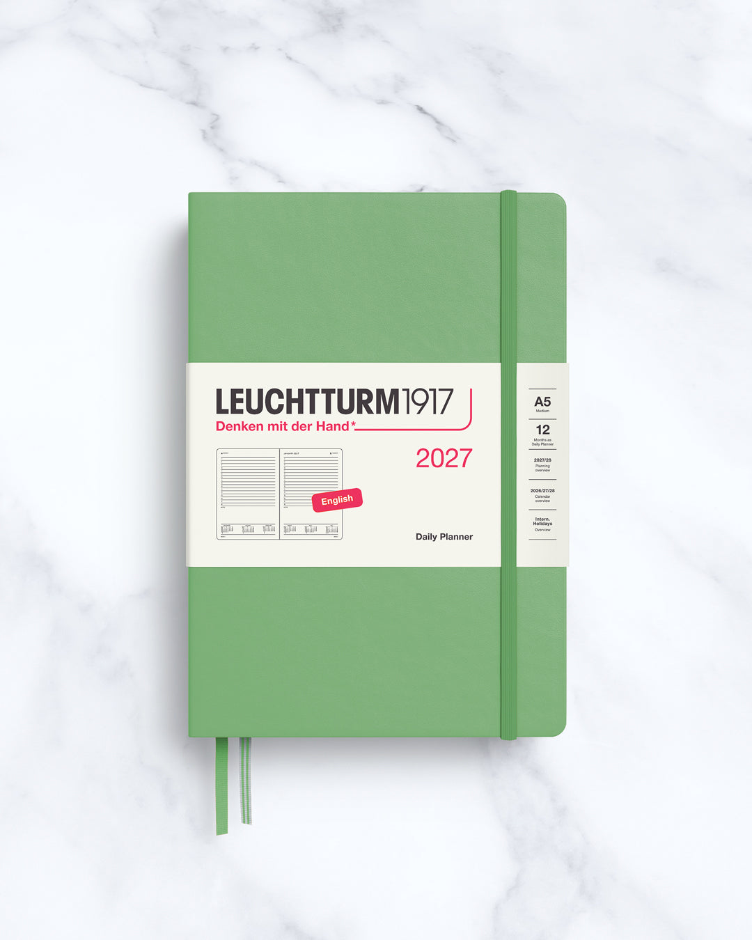 The Hardcover Medium Daily Planner 2027 from Leuchtturm1917 will help you keep track of even the most hectic schedule.
