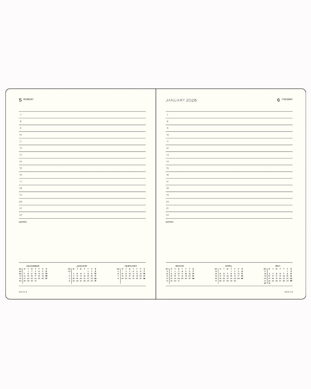 The Hardcover Medium Daily Planner 2027 from Leuchtturm1917 will help you keep track of even the most hectic schedule.