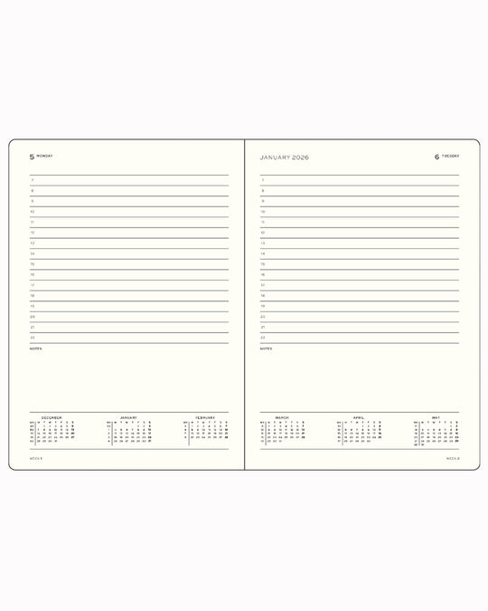 The Hardcover Medium Daily Planner 2027 from Leuchtturm1917 will help you keep track of even the most hectic schedule.