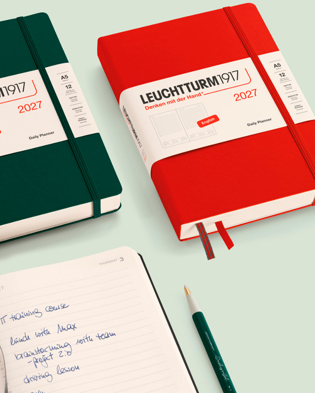 The Hardcover Medium Daily Planner 2027 from Leuchtturm1917 will help you keep track of even the most hectic schedule.