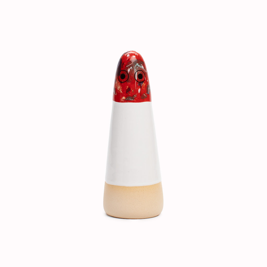 Studio Arhoj | Ceramic Decorative Ghost Ornament | White Shades