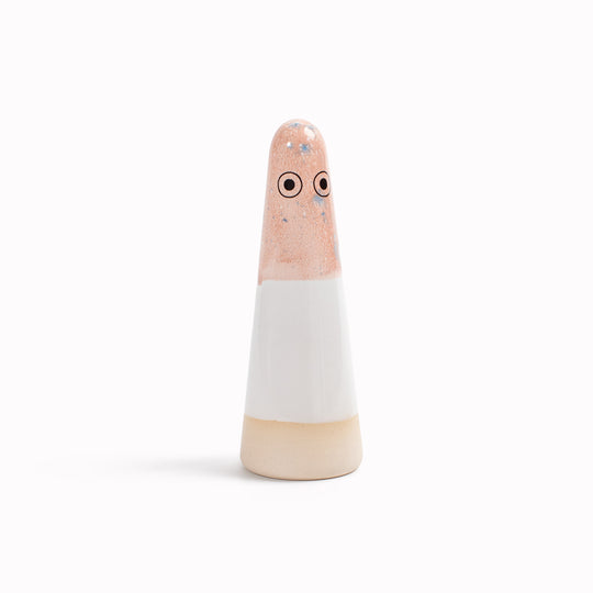 Meet the iconic hand glazed, ceramic Ghost - a personality laden decorative object from Studio Arhoj! Like much of Anders Arhoj's creations, these are inspired by Japanese ceramics but with a Scandinavian twist