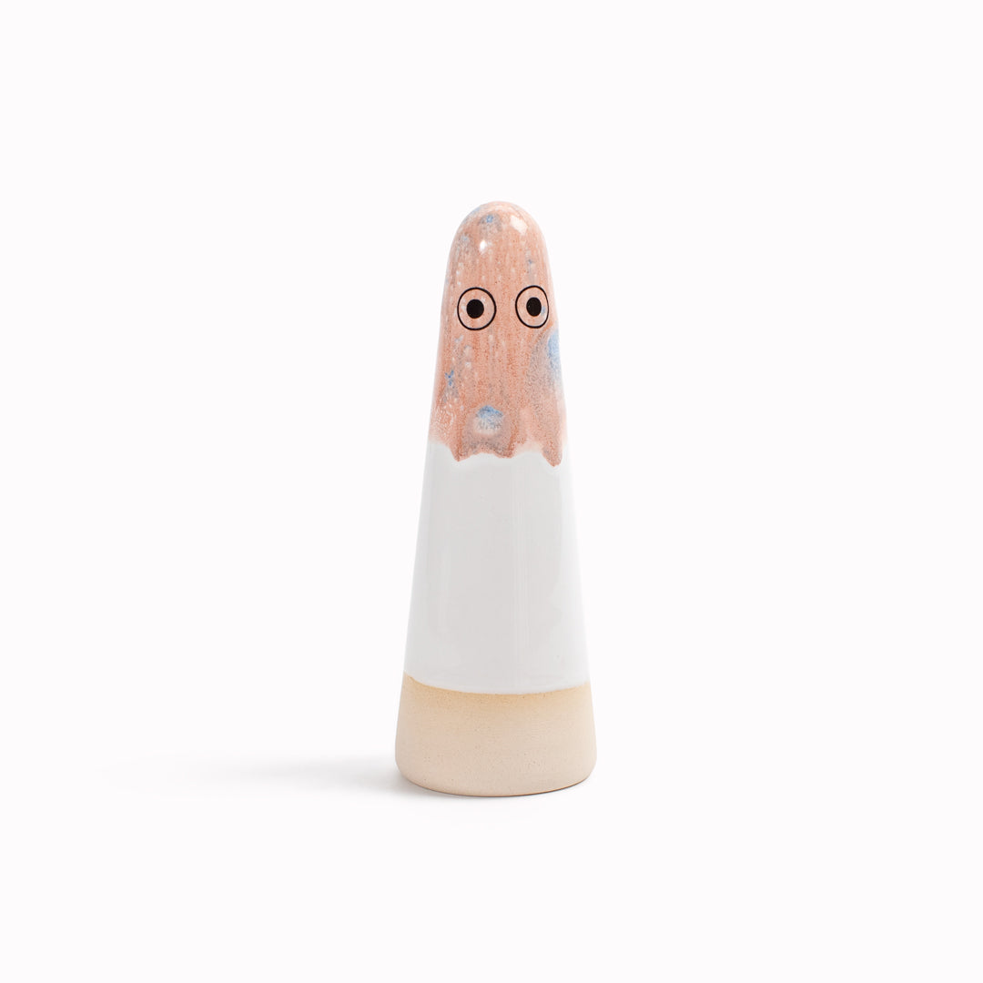 Meet the iconic hand glazed, ceramic Ghost - a personality laden decorative object from Studio Arhoj! Like much of Anders Arhoj's creations, these are inspired by Japanese ceramics but with a Scandinavian twist