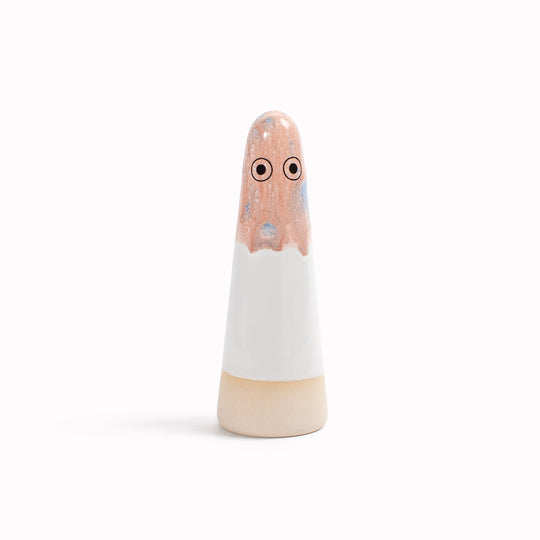 Meet the iconic hand glazed, ceramic Ghost - a personality laden decorative object from Studio Arhoj! Like much of Anders Arhoj's creations, these are inspired by Japanese ceramics but with a Scandinavian twist