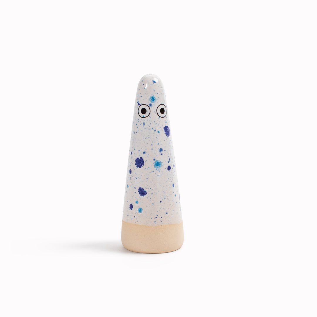 Meet the iconic hand glazed, ceramic Ghost - a personality laden decorative object from Studio Arhoj! Like much of Anders Arhoj's creations, these are inspired by Japanese ceramics but with a Scandinavian twist