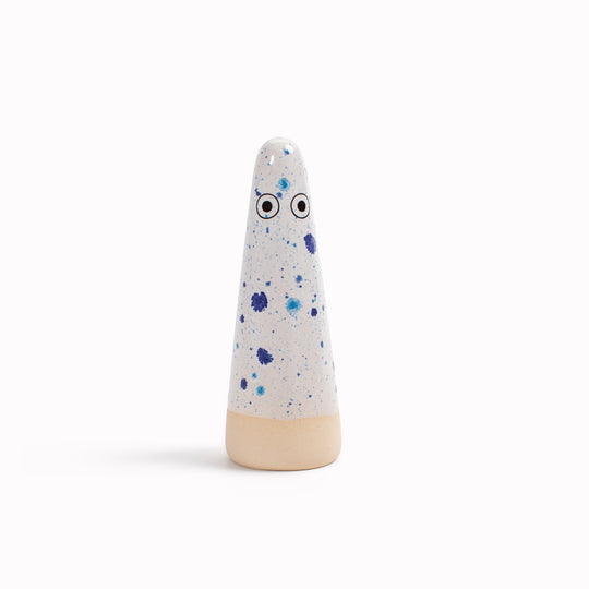 Meet the iconic hand glazed, ceramic Ghost - a personality laden decorative object from Studio Arhoj! Like much of Anders Arhoj's creations, these are inspired by Japanese ceramics but with a Scandinavian twist