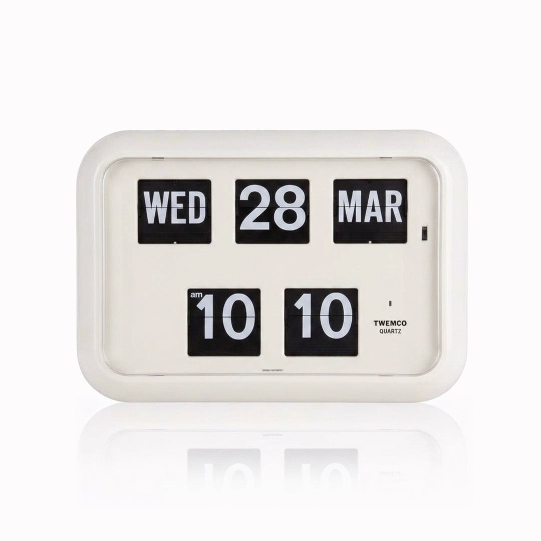 Flip Wall Clock| QD-35 | White