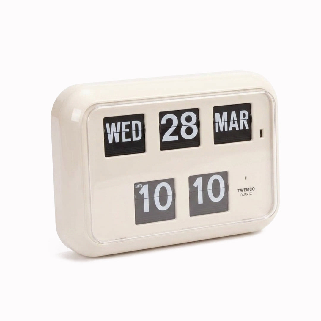 Flip Wall Clock| QD-35 | White