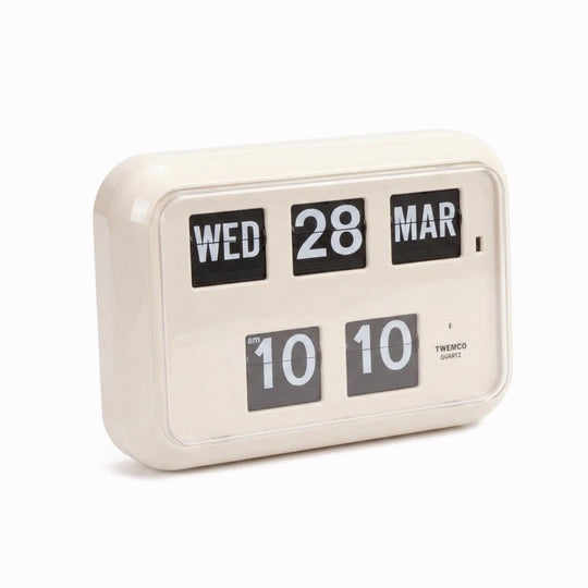 Flip Wall Clock| QD-35 | White